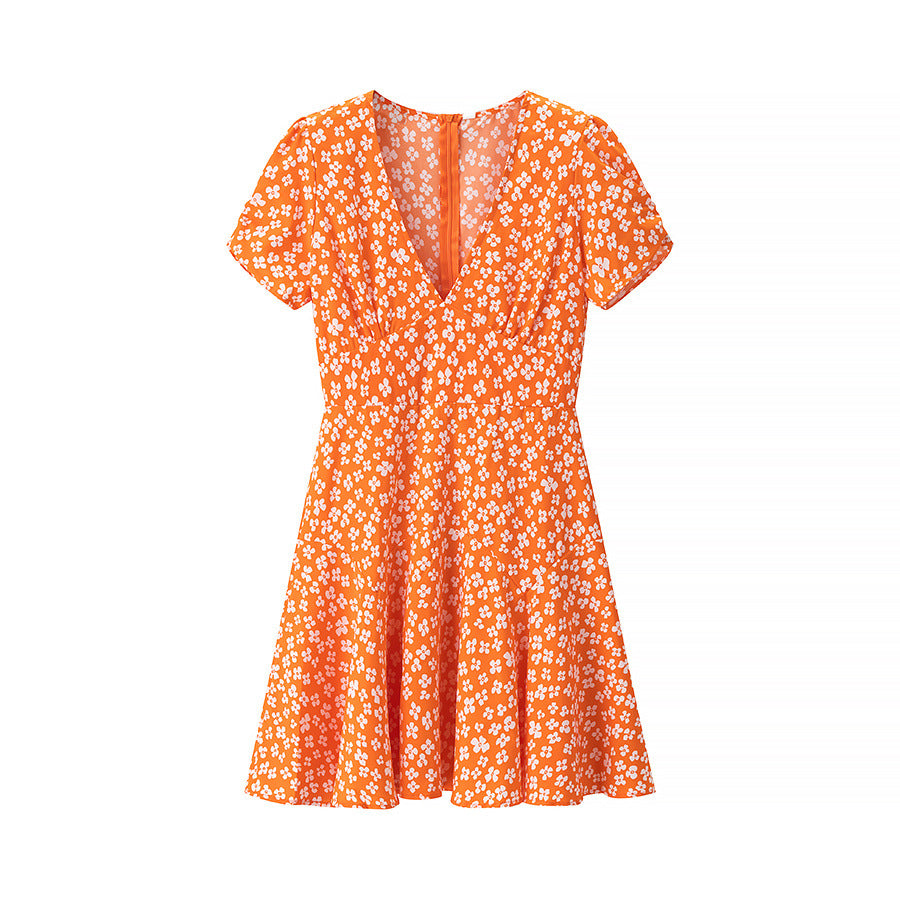 Dame sommerkjole med blomsterdesign og legende snit Stilla