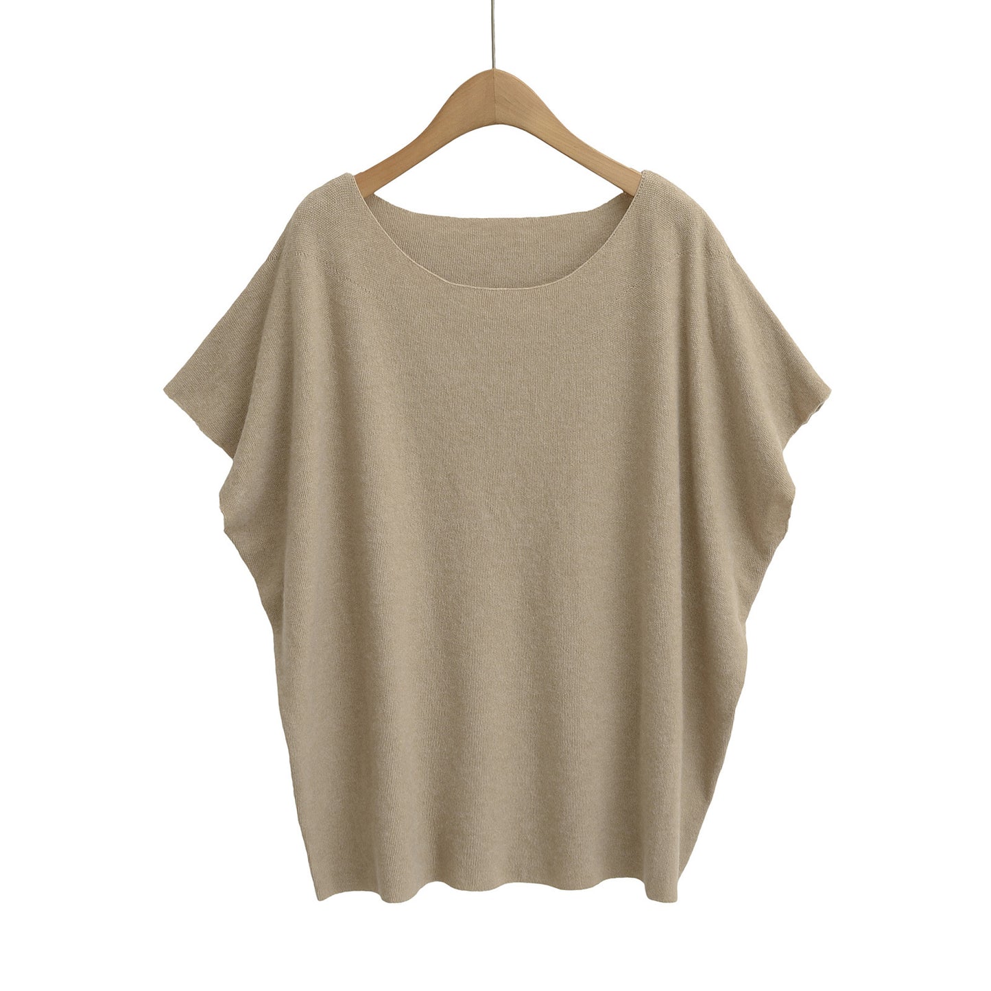 Dame afslappet oversized T-shirt i kvalitetsbomuldsblanding med moderne snit og rund halsudskæring Stilla