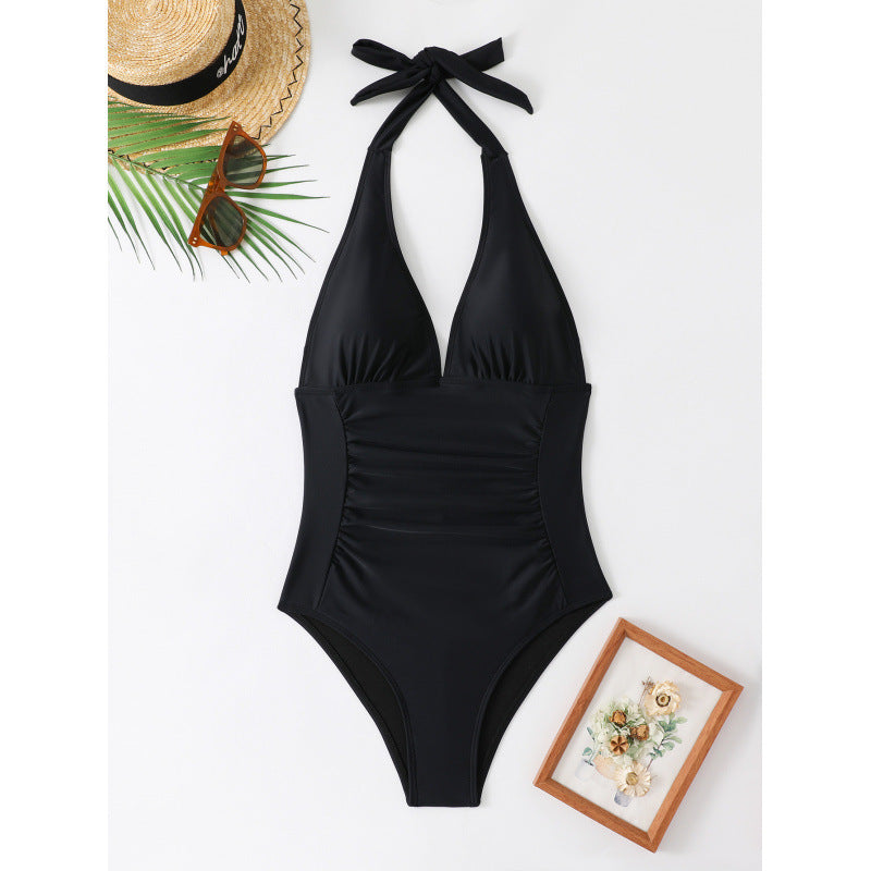 Dame elegant badedragt med raffineret knude og figurformende snit Stilla