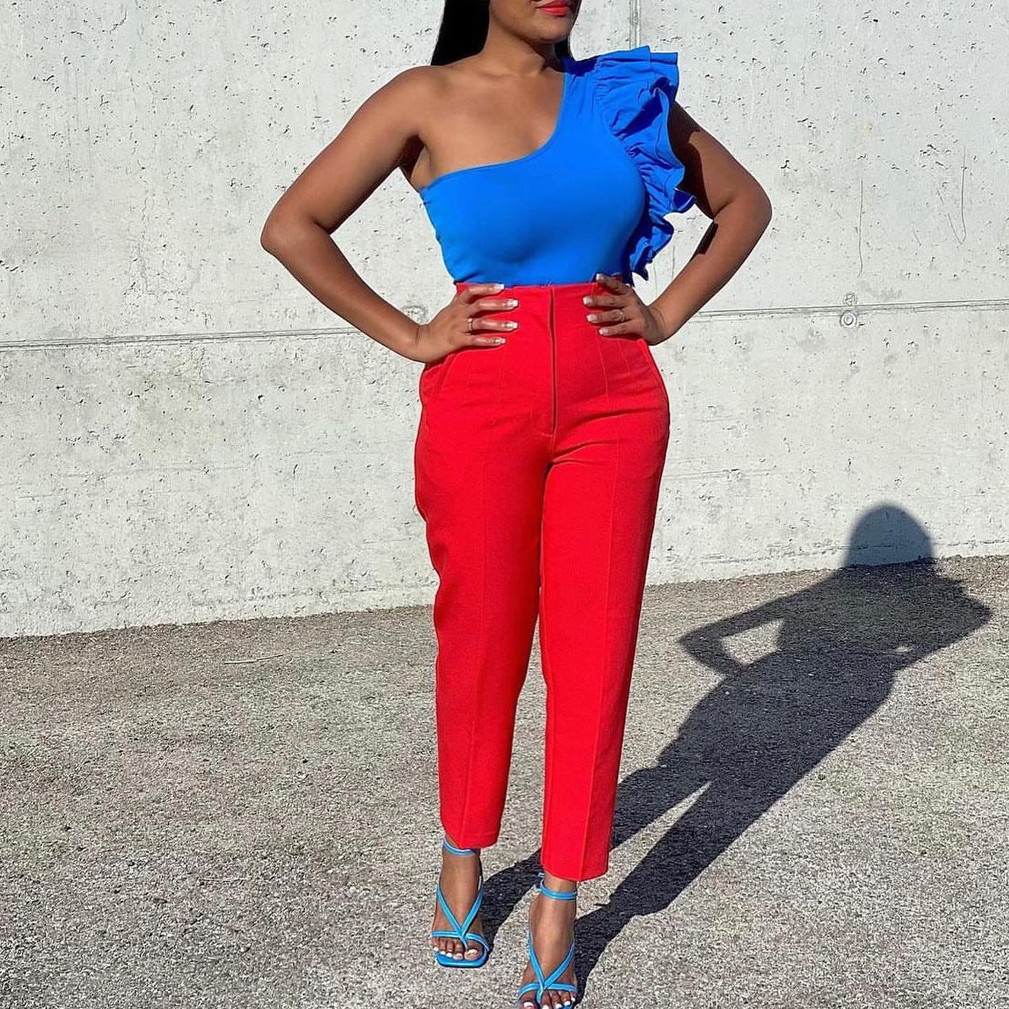 Dame Elegant Bluse med moderne mønstre Stilla