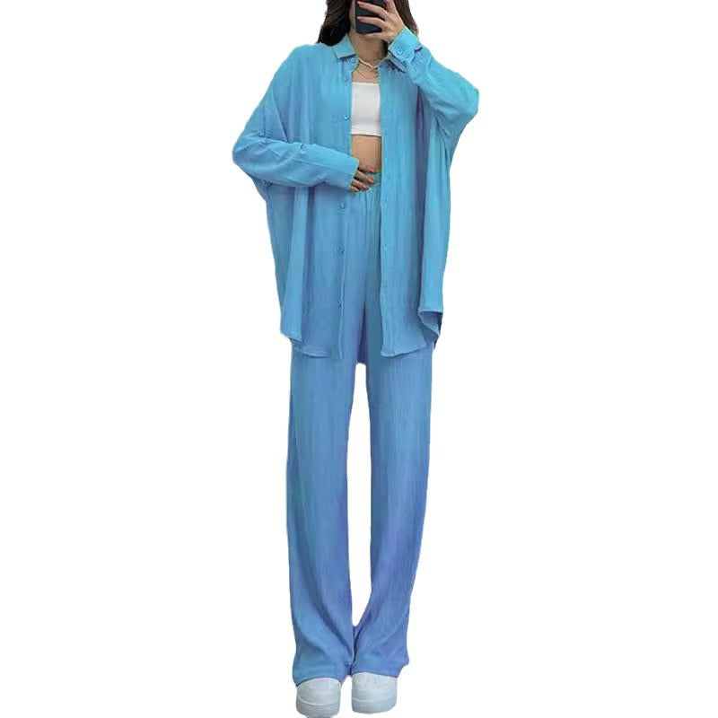 Dame afslappet linned sæt med løstsiddende top og behagelige bukser Stilla