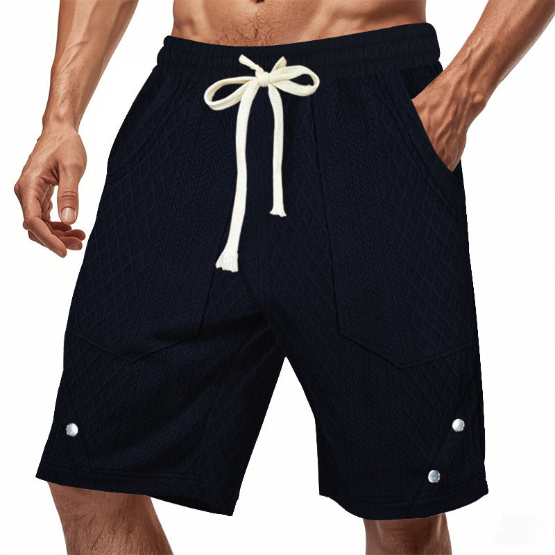 Herrer Cargo-shorts med struktureret design og praktiske lommer Stilla