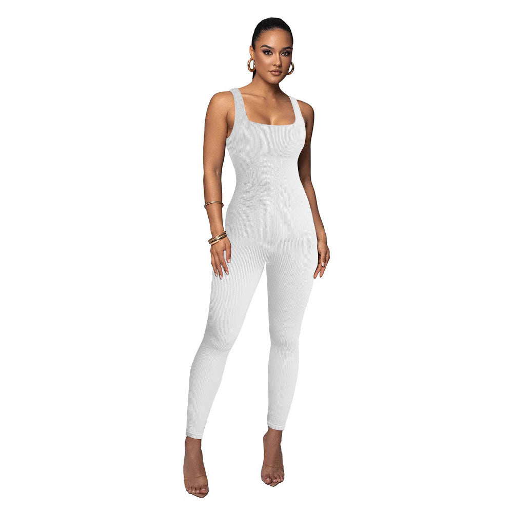 Dame Figurtilpasset Strik-Jumpsuit Stilla