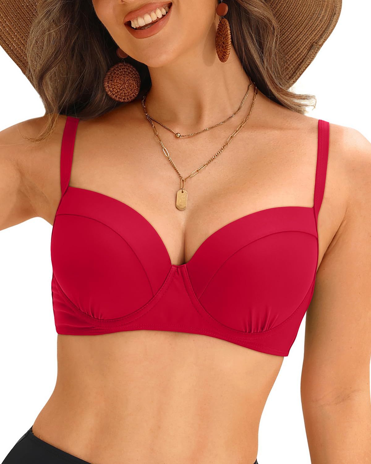 Dame Balconette-bikini top med støttende bøjler og elegant snit Stilla