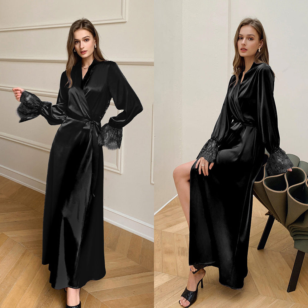 Dame elegant kimono-frakke med spidsdetaljer Stilla