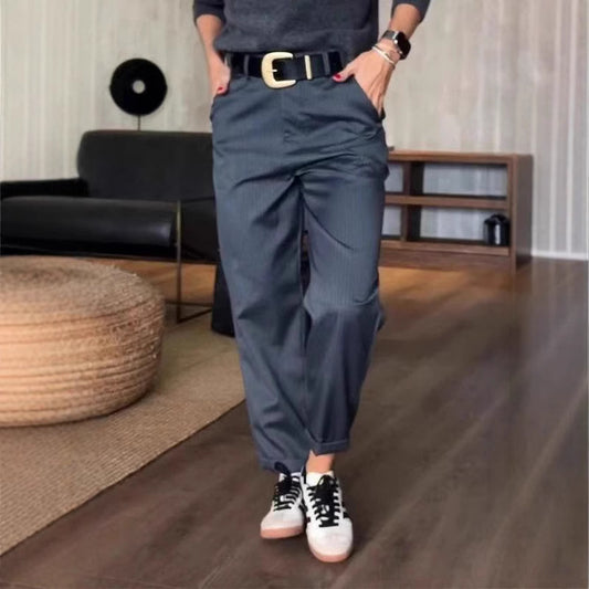 Dame elegant gulerodsbukser med afslappet snit Stilla