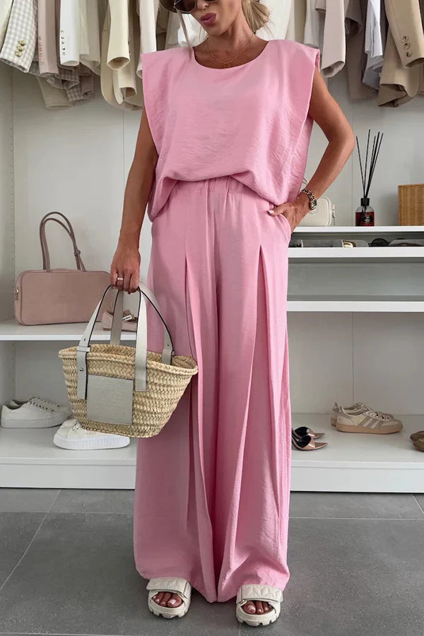 Dame Elegant Jumpsuit med afslappet oversized snit og bredt ben Stilla