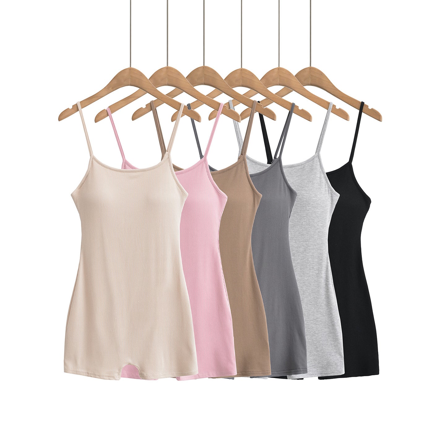Dame ærmeløs jumpsuit med justerbare stropper og elastisk materiale Stilla