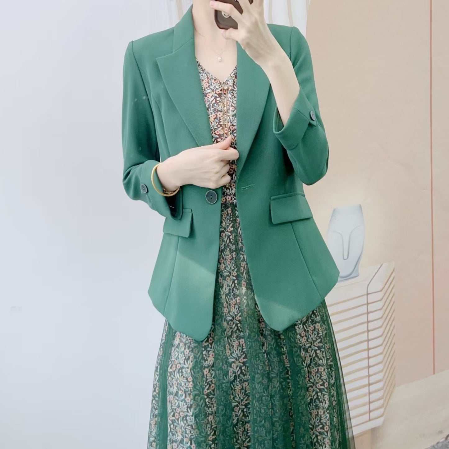 Dame elegant blazer i vintage-stil Stilla
