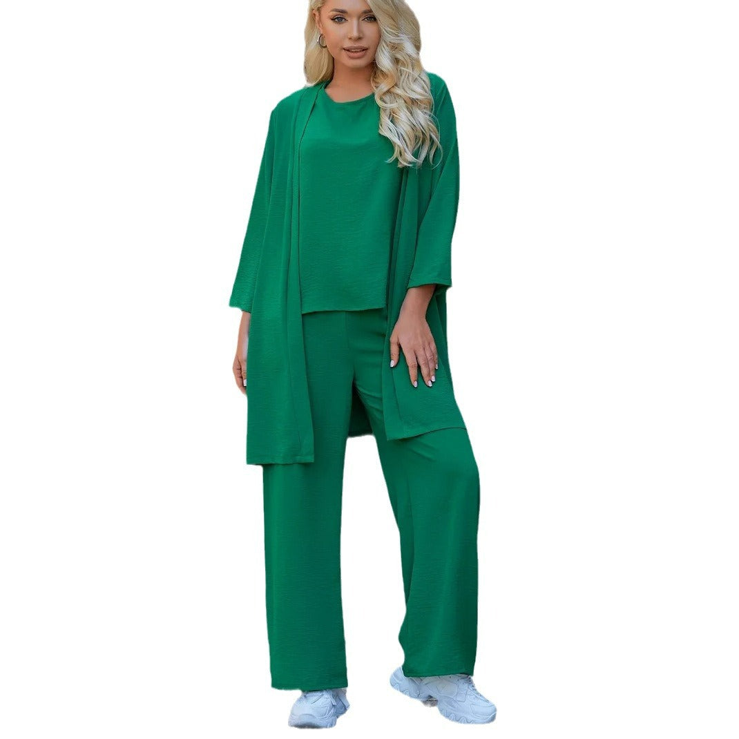 Dame leger Jumpsuit med åben ærme og elastisk taljebælte Stilla
