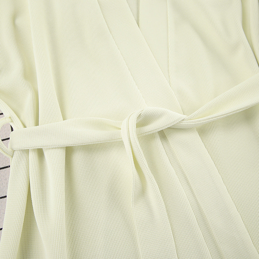 Dame afslappet lounge-sæt med let kimono og behagelige shorts Stilla