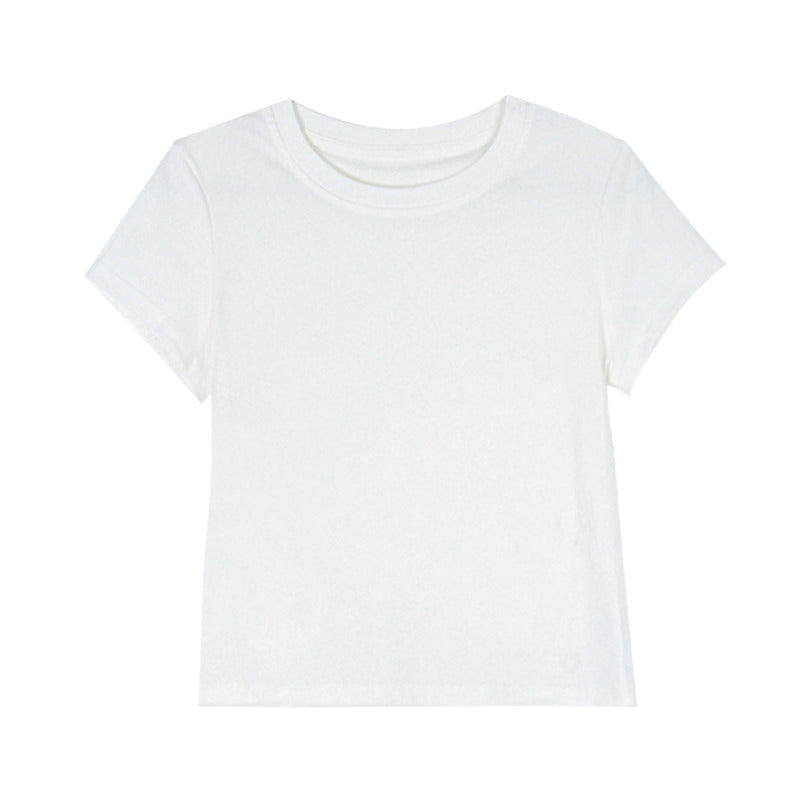 Dame afslappet kortærmet T-shirt med høj kvalitet, åndbar bomulds-kvalitet og komfortabel pasform Stilla