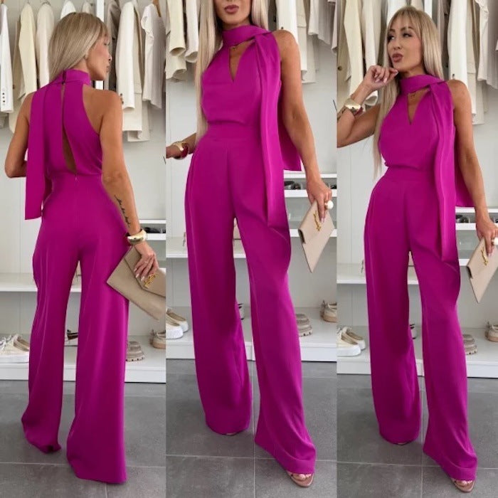 Dame elegant jumpsuit med kvalitetsstoffer Stilla