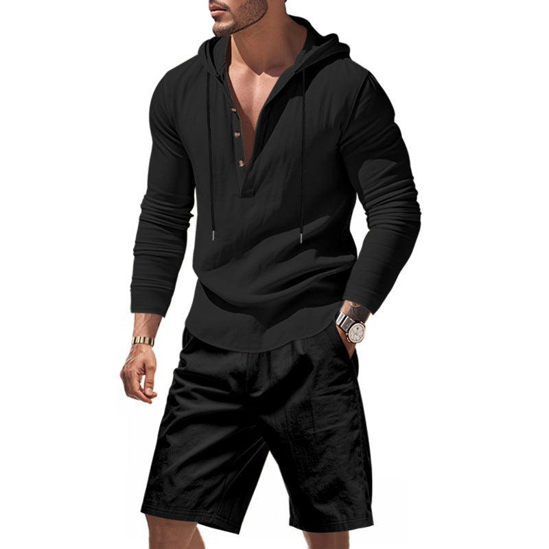 Dame Let Hoodie sæt med alsidige shorts Stilla