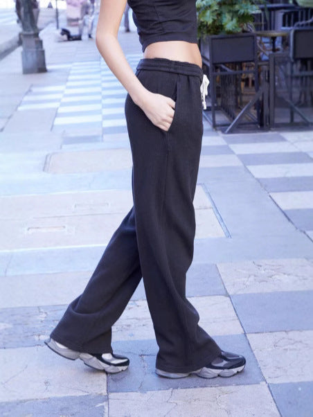 Dame afslappede joggingbukser med elastisk talje og sidelommer Stilla