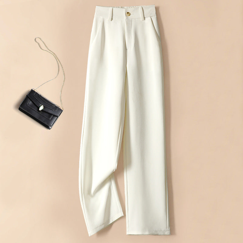 Dame elegant high-waist-bukser med plissee og flatterende snit Stilla