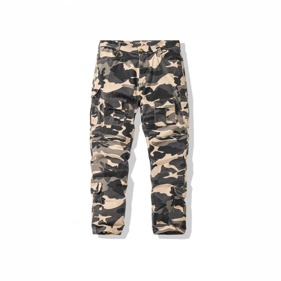 Herre cargo bukser i camouflage-design Stilla
