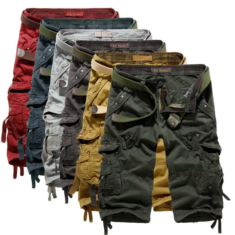 Herrer Cargo Shorts med flere lommer Stilla