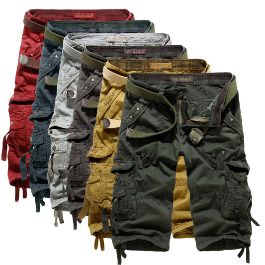 Herrer Cargo Shorts med flere lommer Stilla