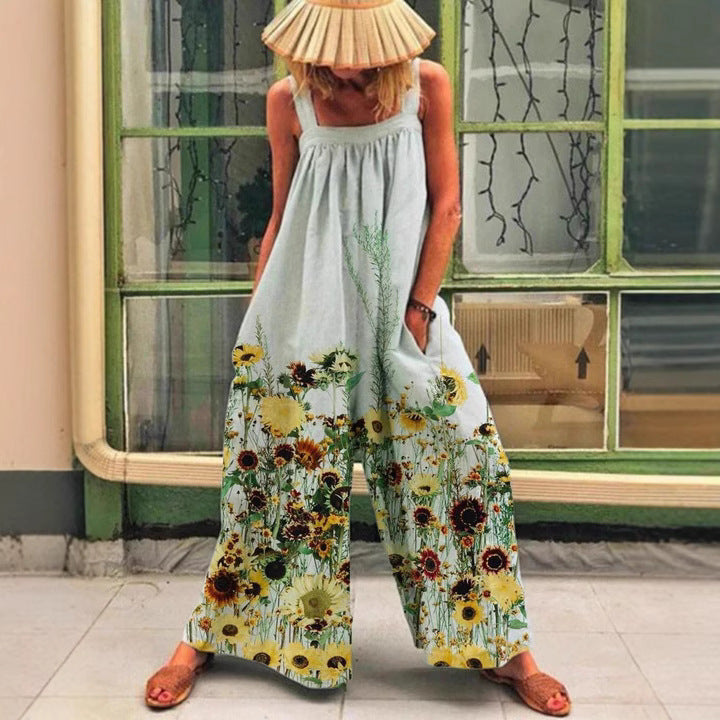 Kvinder Kunstnerisk Floral Jumpsuit Stilla
