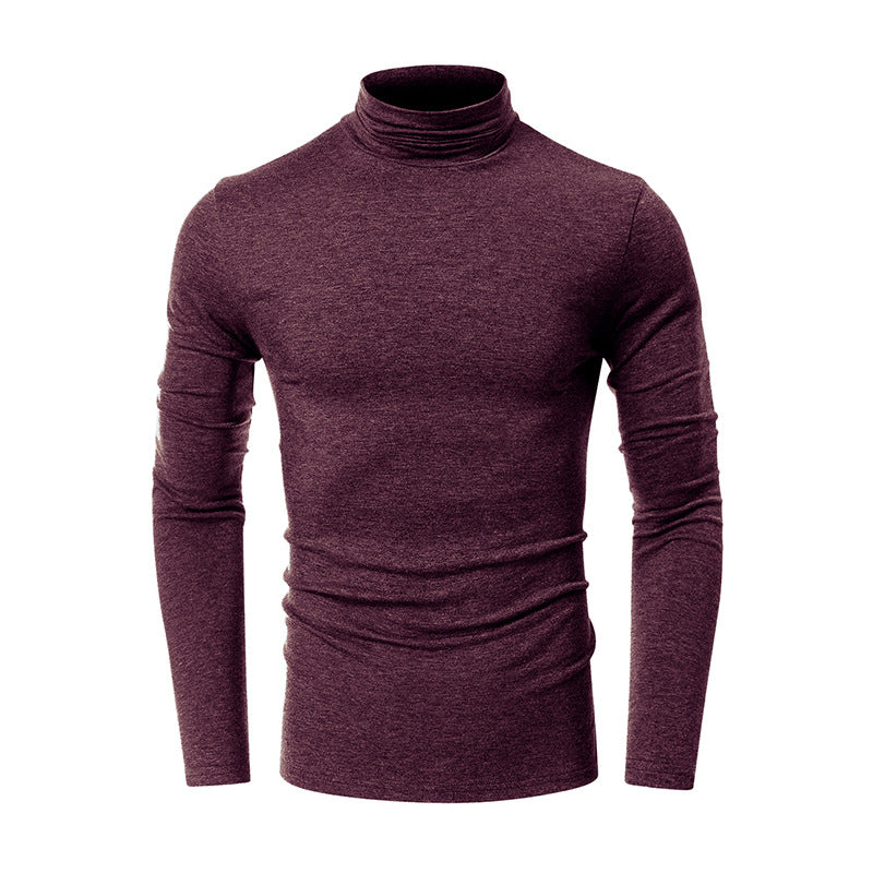Herren Turtleneck-Shirt i høj kvalitets, elastisk bomuldsblanding Stilla