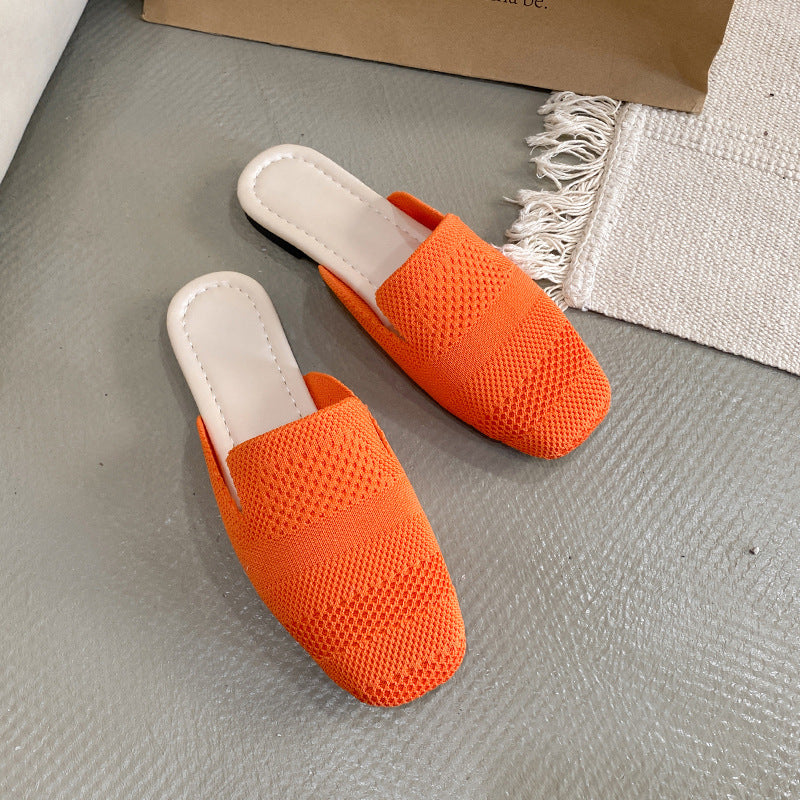 Dame åbne pantoletten med åndbart mesh-overmateriale og fleksibel sål Stilla