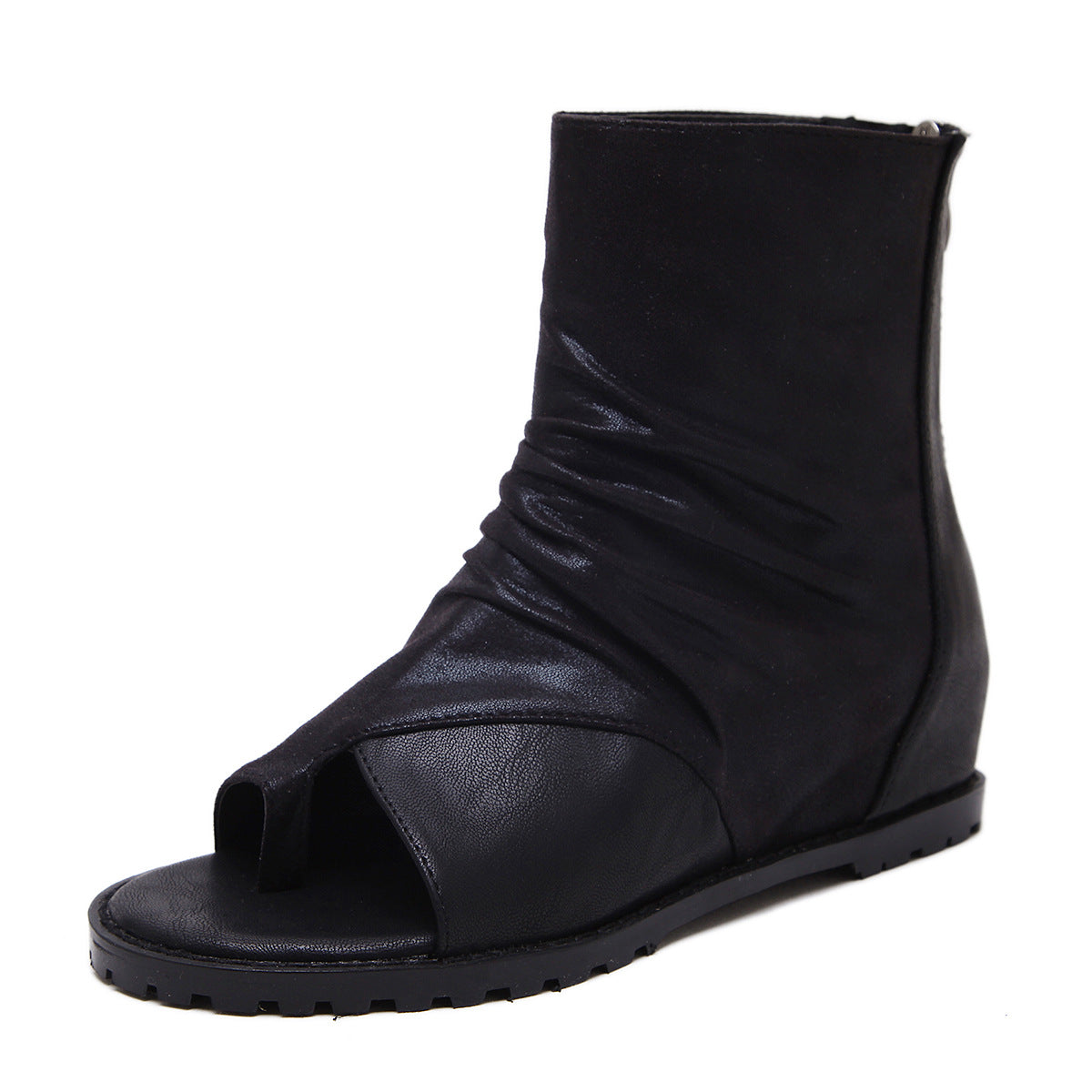 Dame Åbne Ankelstøvler med raffineret Falde-design og komfortabel Plateau Stilla