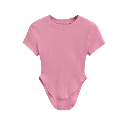 Dame figursyet kortærmet bodysuit med moderne schnitlinjer og raffinerede detaljer Stilla