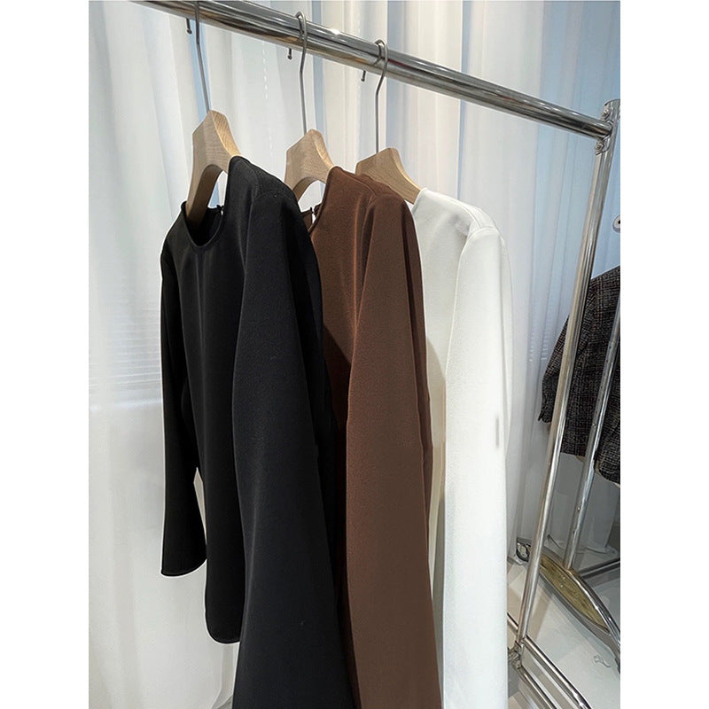 Dame Elegant Bluse med ballonformede ærmer og fin tekstur Stilla