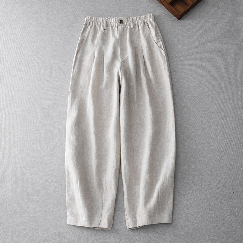 Dame Afslappet Fit Linnedbukser Stilla