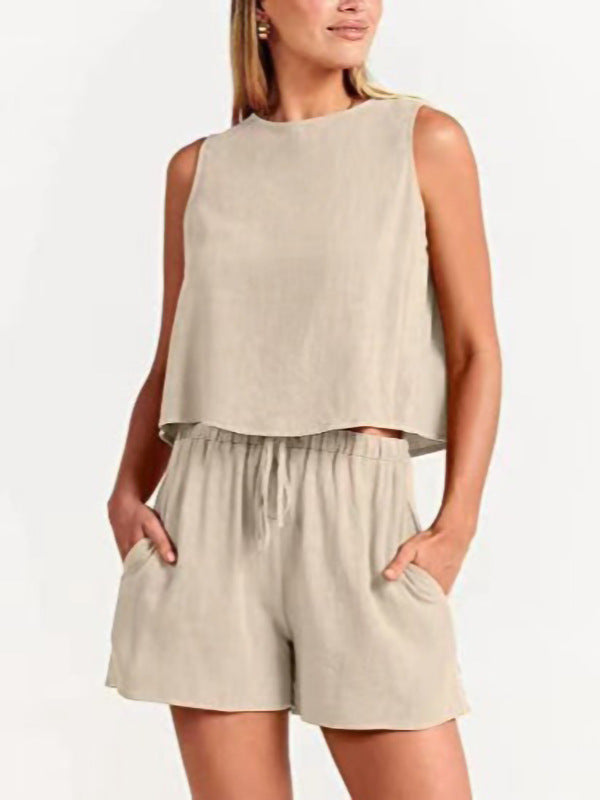 Dame Løst Jumpsuit i let materiale med justerbar talje Stilla