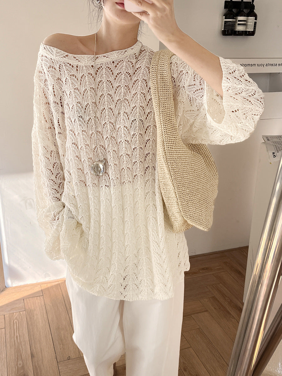 Dame afslappet spids top med høj komfort Stilla