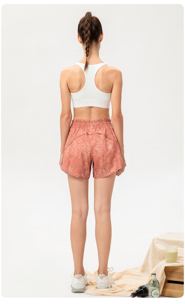 Stilla | Løse Åndbare Løbe Træningsshorts Hurtigtørrende Yoga Fitness Shorts Med Anti Udblæsning Foring