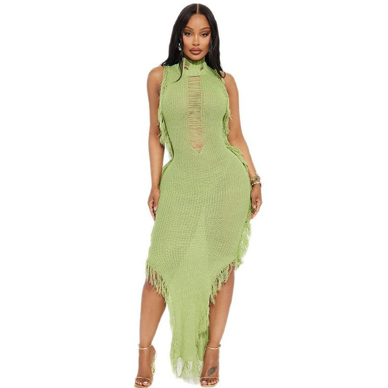 Dame Cutout Strik Bodycon Kjole Stilla