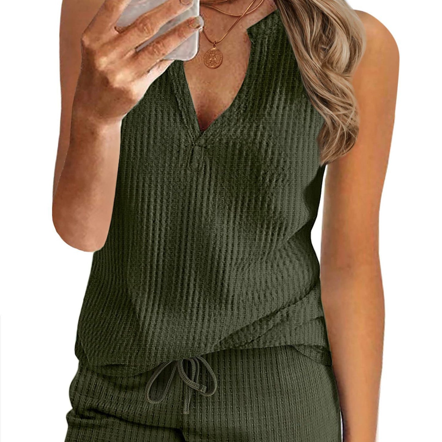 Dame afslappet sport sæt lavet af åndbart vaffelstruktur Stilla