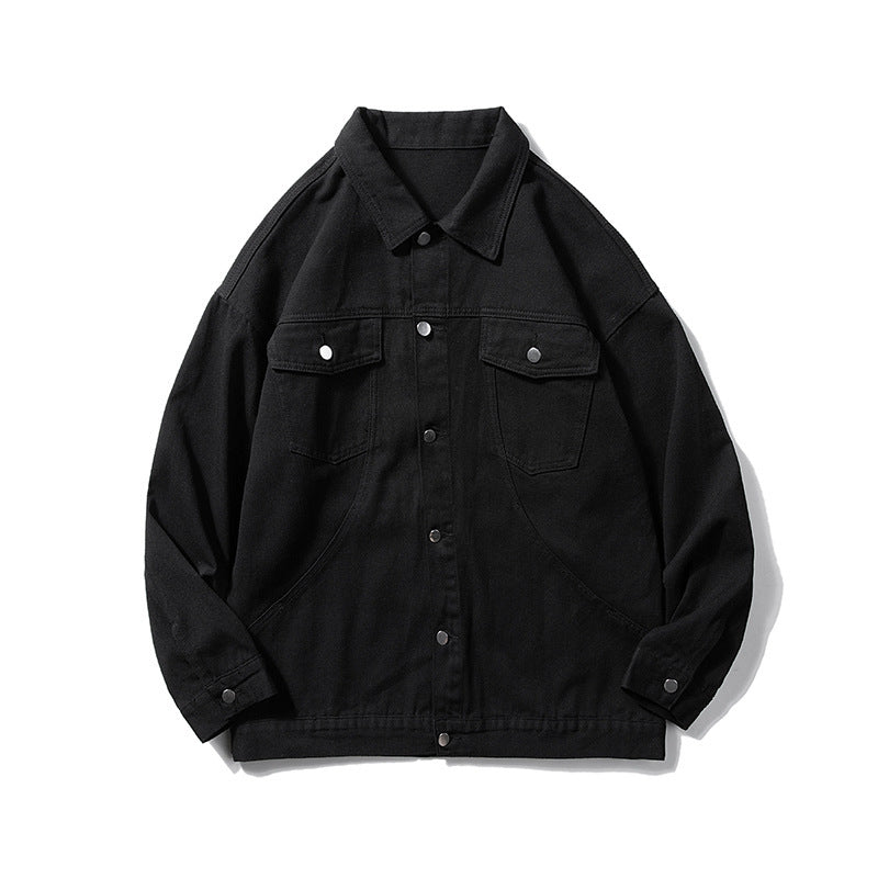 Herren Overgröße Utility Denim Jakke Stilla