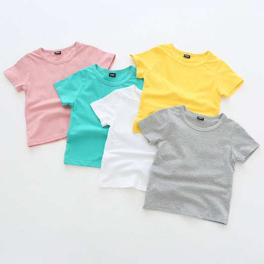 Børns Kortærmet Basic Rundhalset T-Shirt Stilla