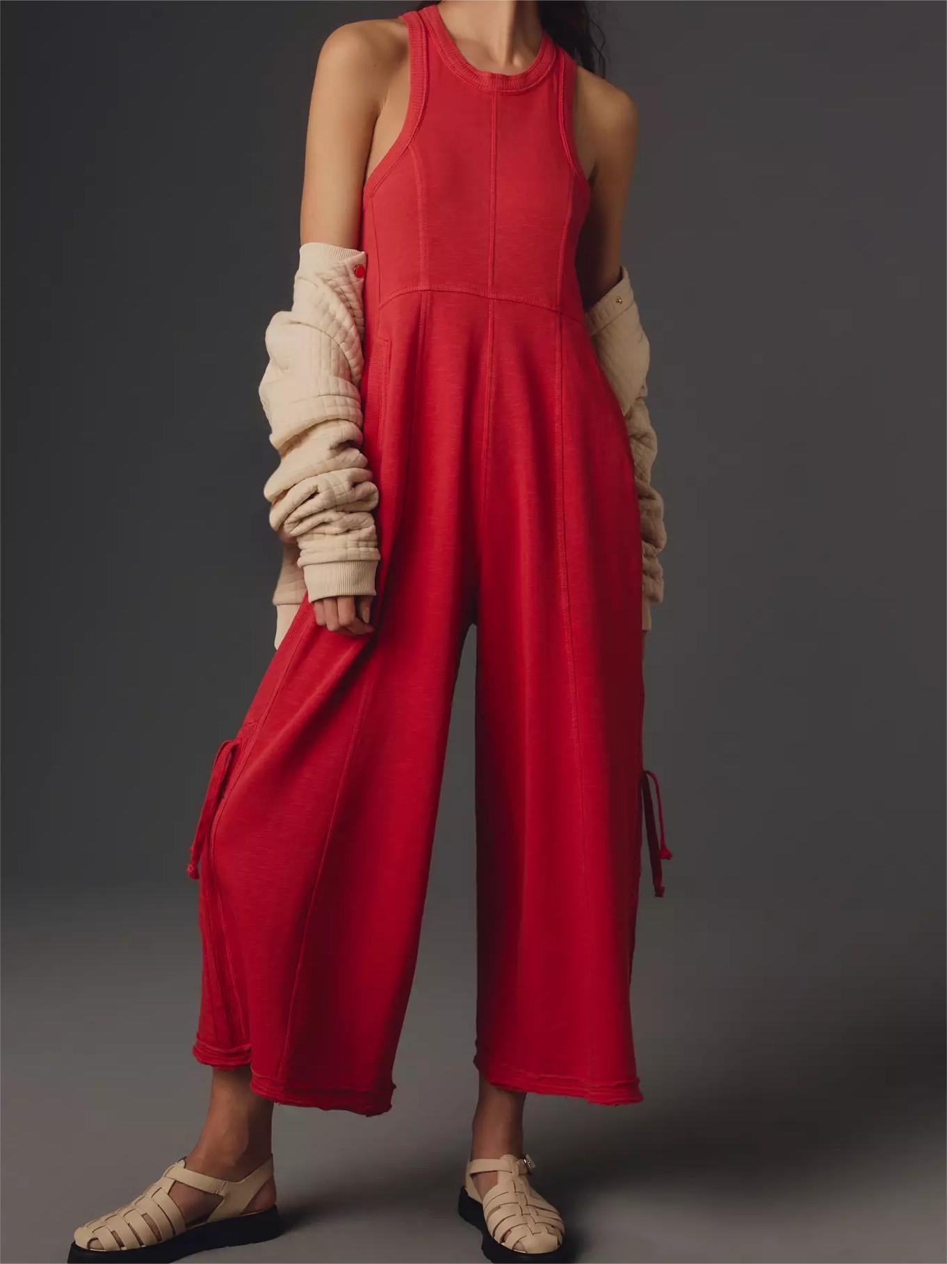 Dame Relaxed Fit Culotte Jumpsuit Stilla