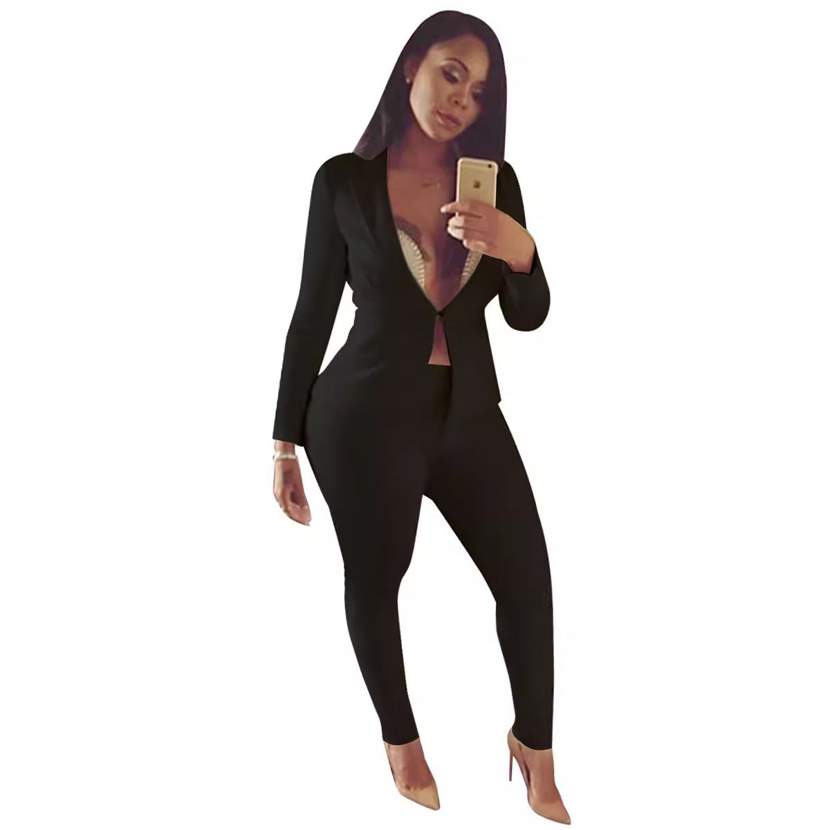Damer Elegant og tætsiddende Jumpsuit Stilla