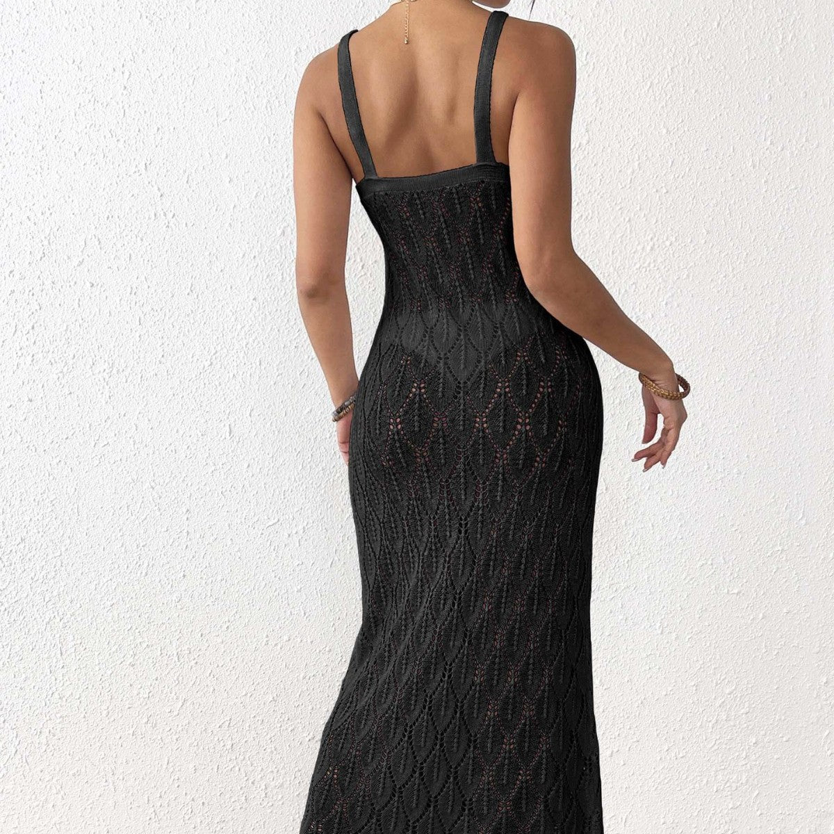Dame Elegant Halter Neck Maxi Kjole Stilla