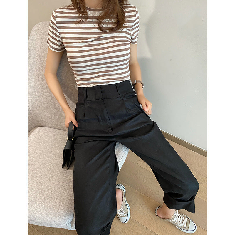 Dame Culotte-bukser med elegant bundfald og moderne snit Stilla