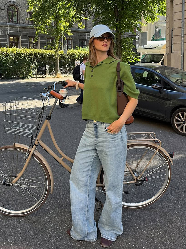 Dame afslappet Polo-kortærmet trøje Stilla