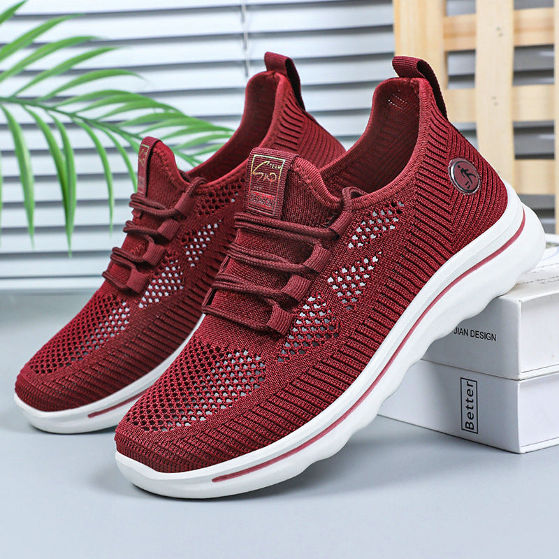 Dame Åndbare Fitness Sneakers med elastisk snørresystem og skridsikker sål Stilla