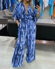 Dame afslappet jumpsuit med bredt ben og gummibånd Stilla