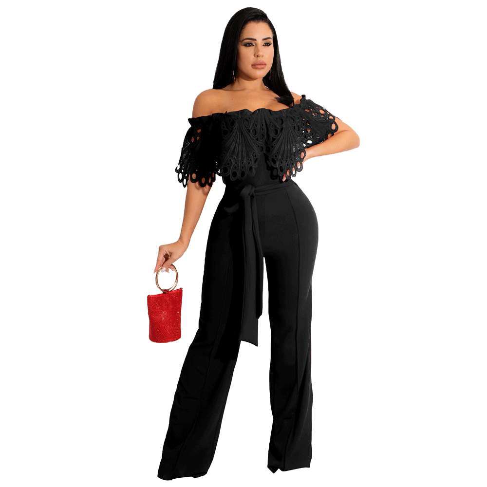 Dame Elegant Jumpsuit med aftageligt spidssnit Stilla
