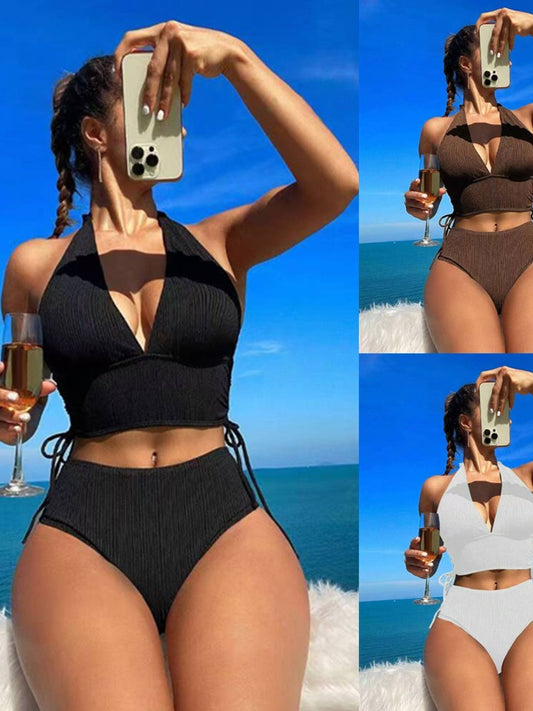 Dame højskåret bikini med brugervenligt top Stilla