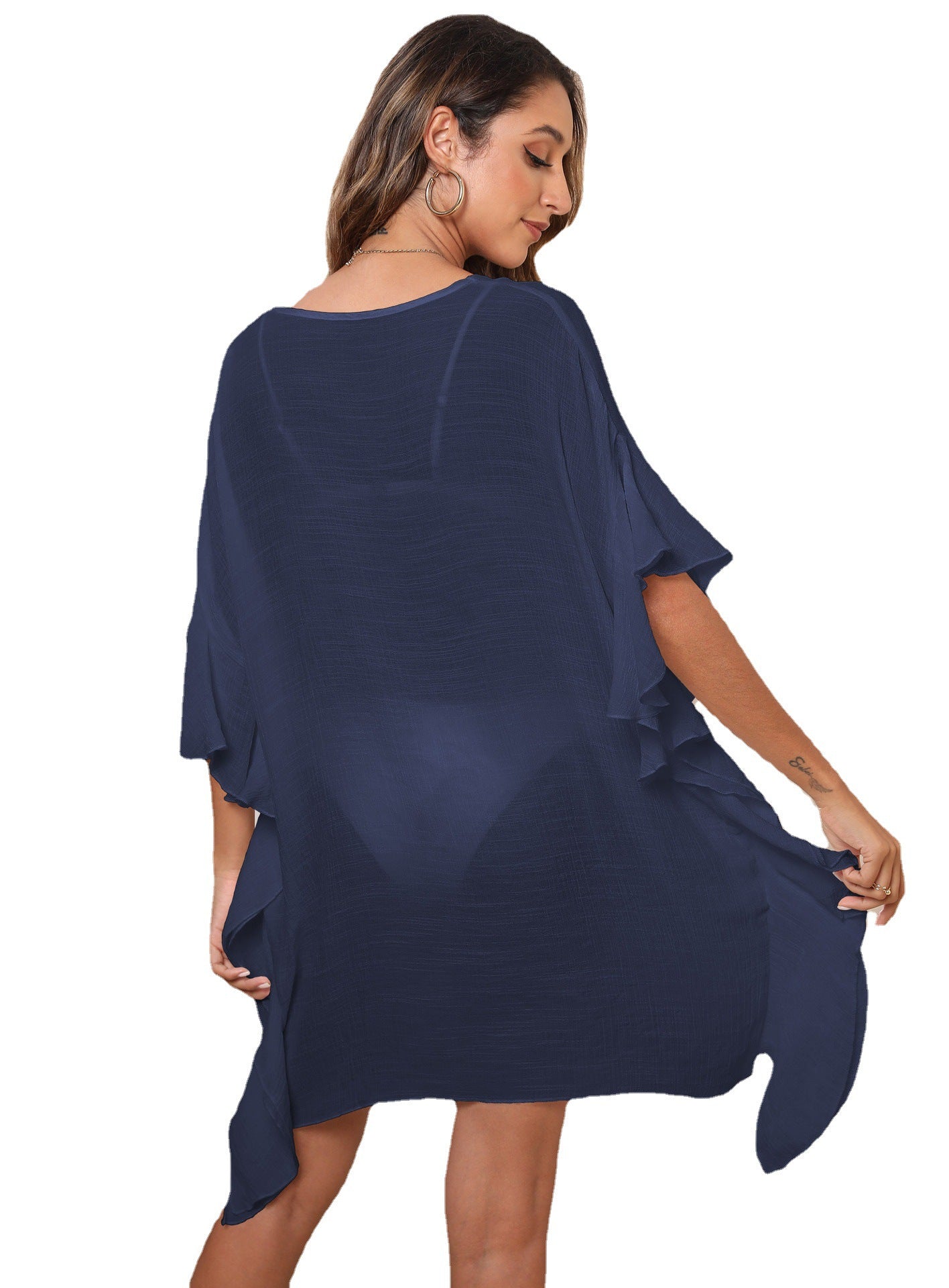 Dame Elegant Flæse Strandkjole Stilla