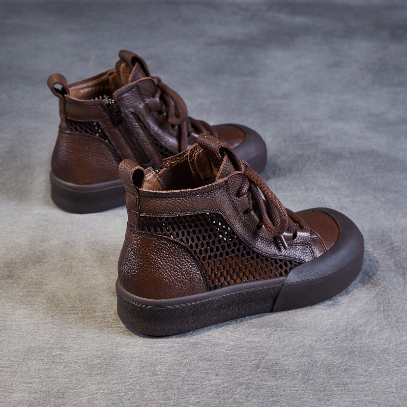 Stilfulde herre high-top sneakers med åndbart mesh-design Stilla
