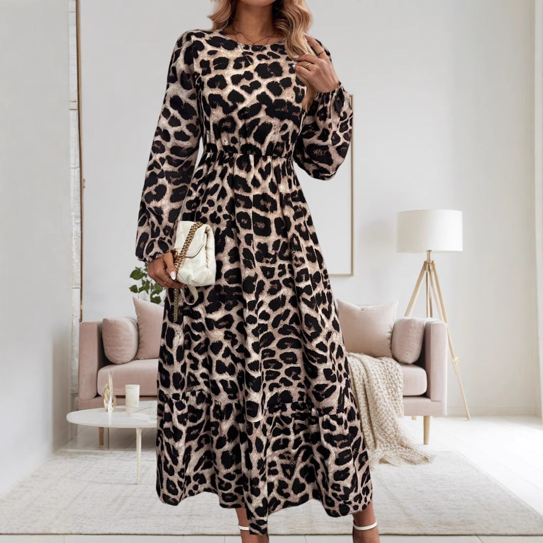 Dame Elegant Høj Splits Dyrtryk Maxikjole Stilla