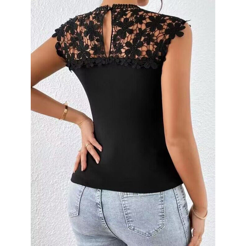 Dame Floral Spids Detaljeret Bodysuit Stilla